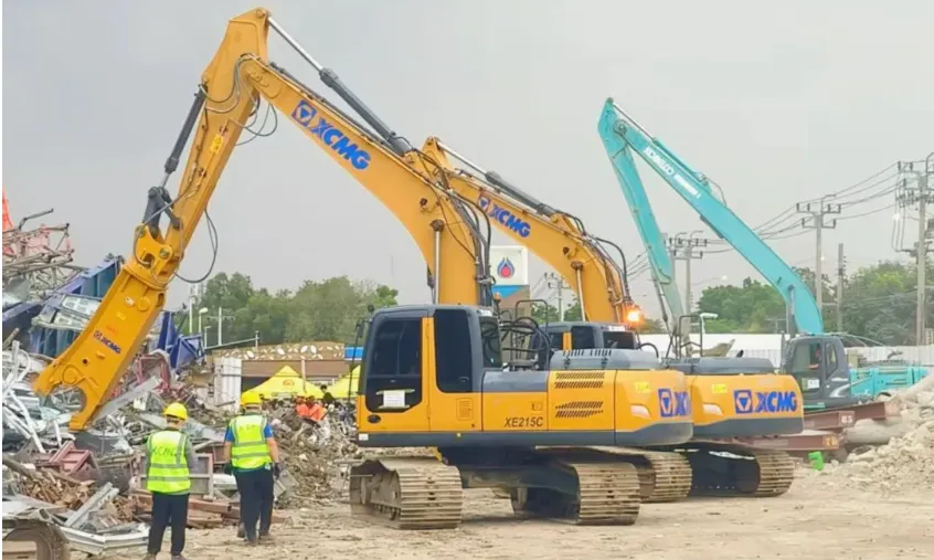 During the "golden 72 hours" of rescue, XCMG has been working tirelessly to create lifelines in the earthquake-stricken areas of Myanmar and Thailand！